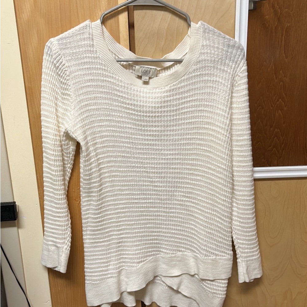 LOFT cream sweater